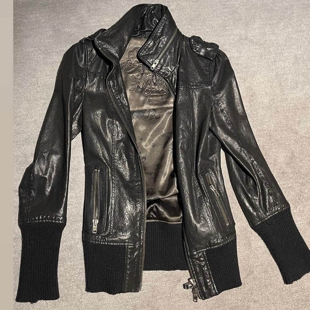 Mackage leather jacket size xxs